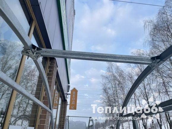 Теплица Рада Астра Люкс, оцинкованный профиль 20х40, покрытие из поликарбоната, шириной 3 метра (шаг 0,65 м)